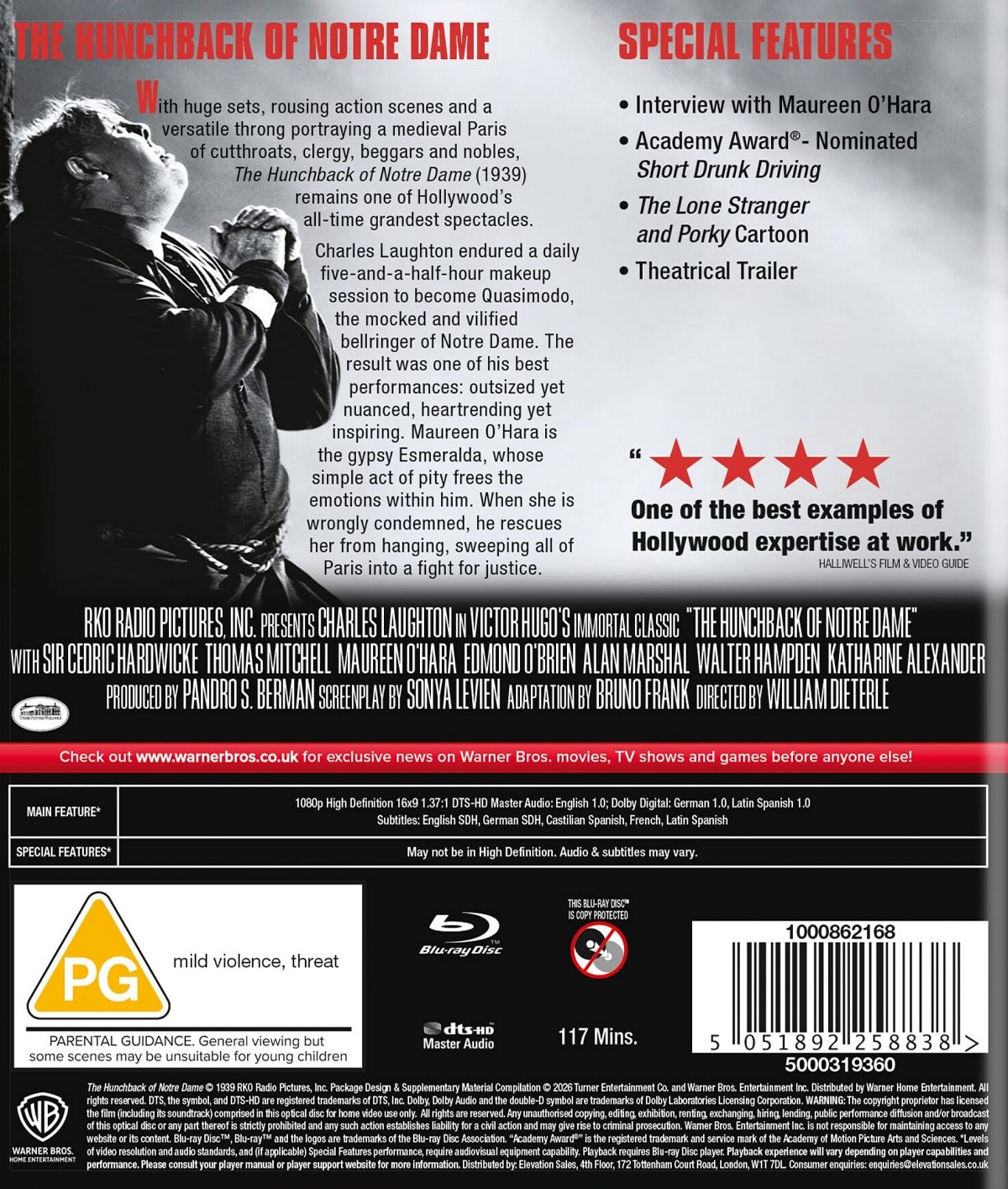 The Hunchback of Notre Dame (ej svensk text) (Blu-ray) - 2