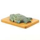 グナー・ニールンド  緑色の魚の陶板  木製の板  24cm  1950年代