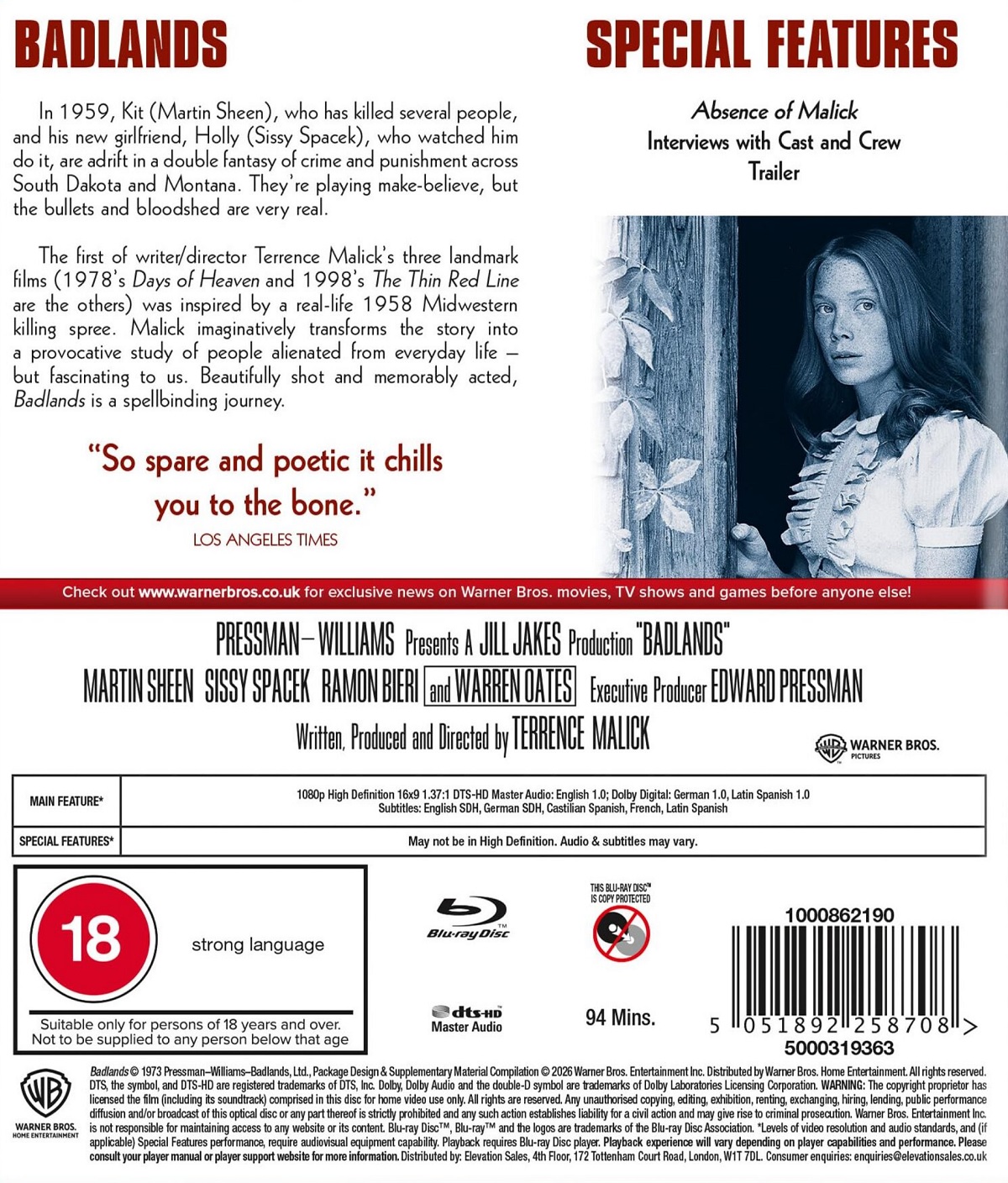 Badlands (ej svensk text) (Blu-ray) - 2
