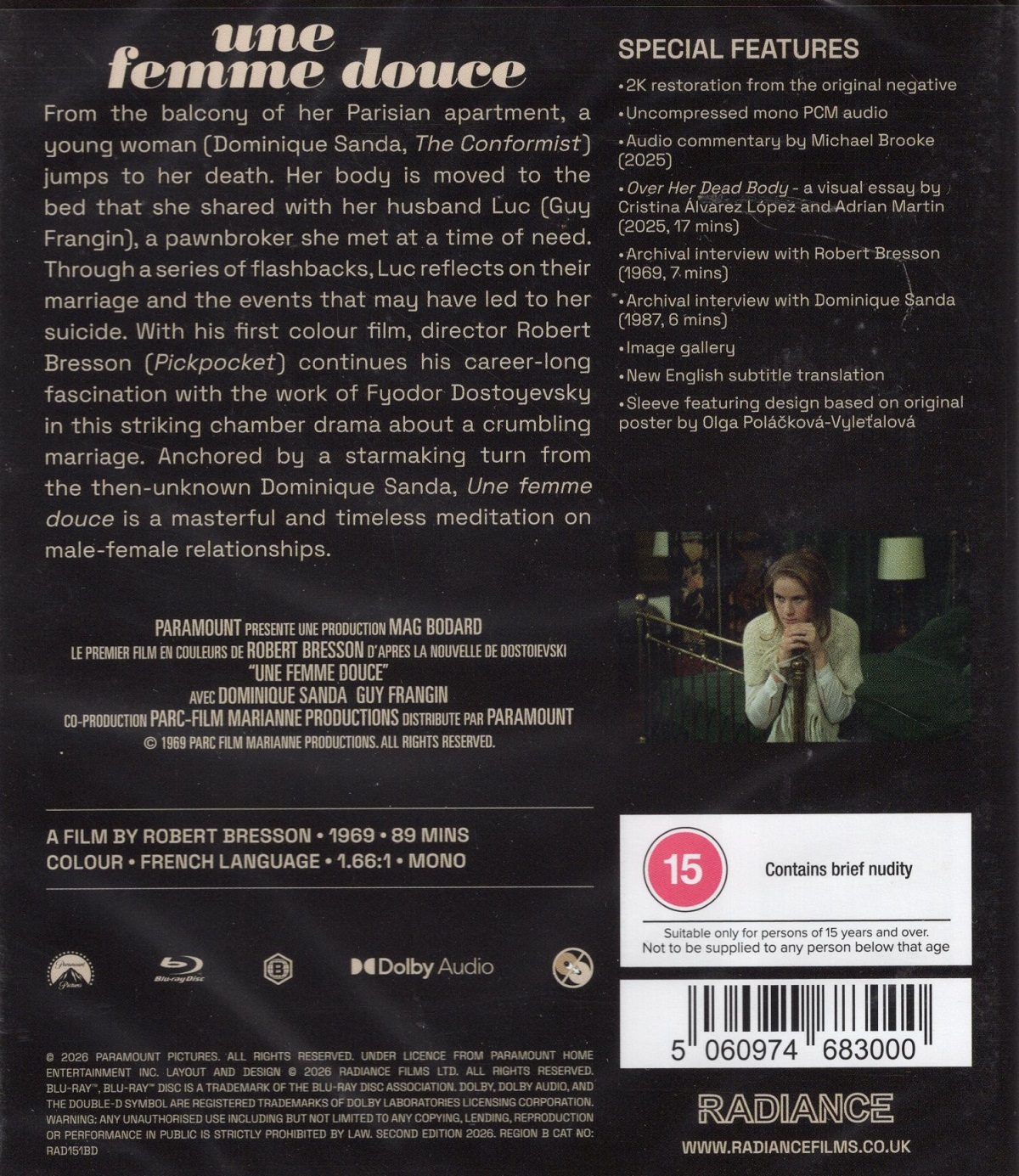 Une Femme Douce (ej svensk text) (Blu-ray) - 2