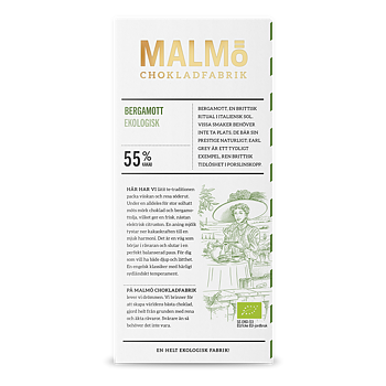Malmö Chokladfabrik : Tegel Bergamott Dark 55%