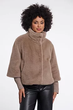 Nesrin jacket mocha latte