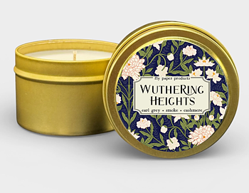 Fly Paper Products : Wuthering Heights Candle - Doftljus i plåtburk 115 g Earl Grey, rök och kashmir