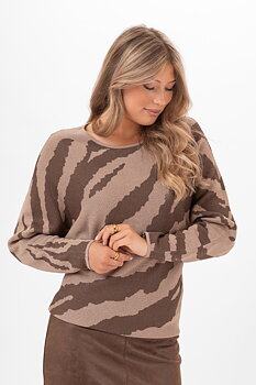 Eleanor tröja brown/taupe