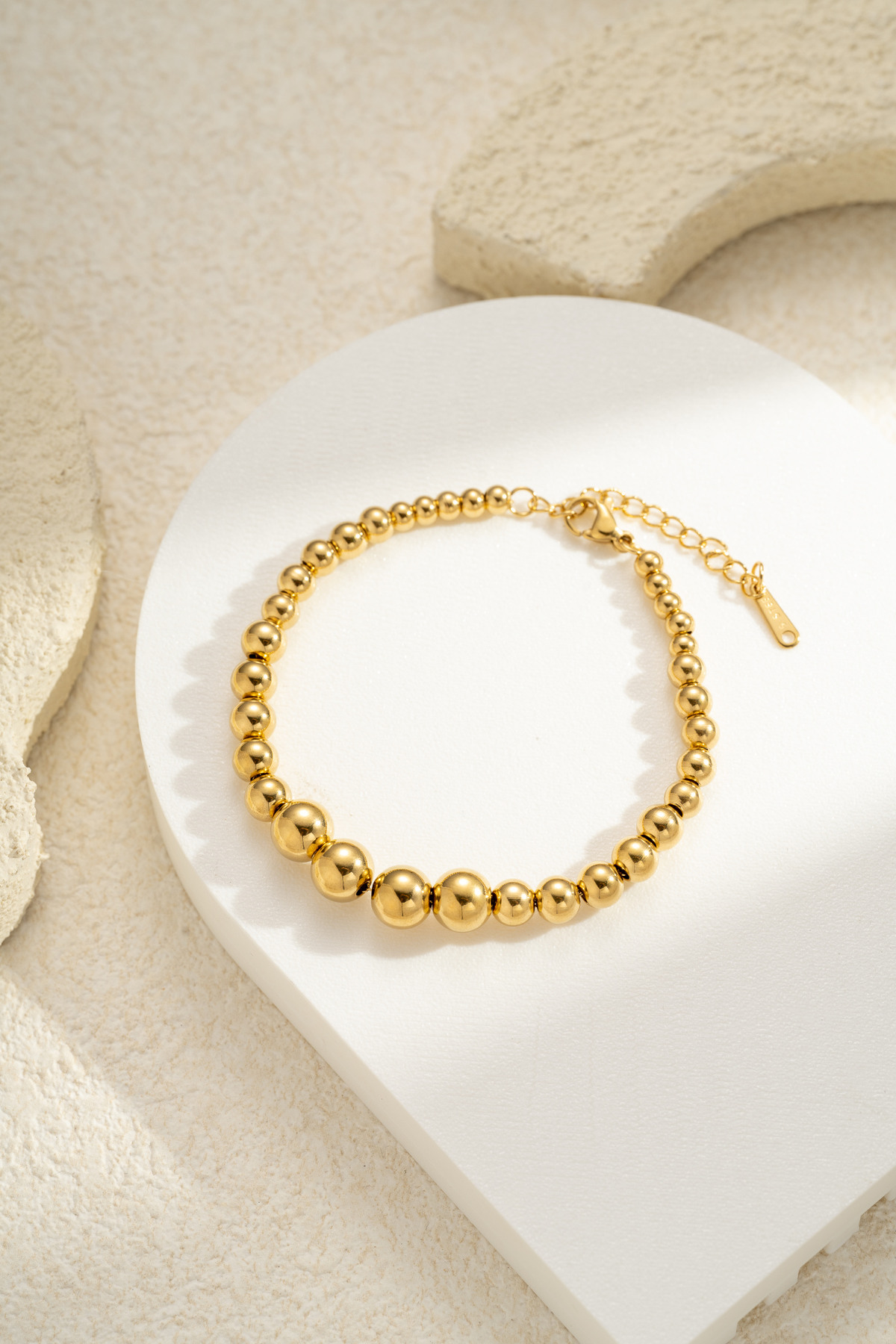 Bracelet beads gold - 2