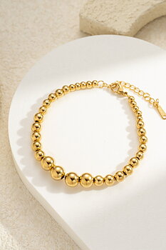 Bracelet beads gold