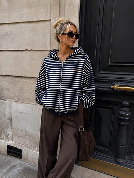 Hoodie Rive Gauche navy