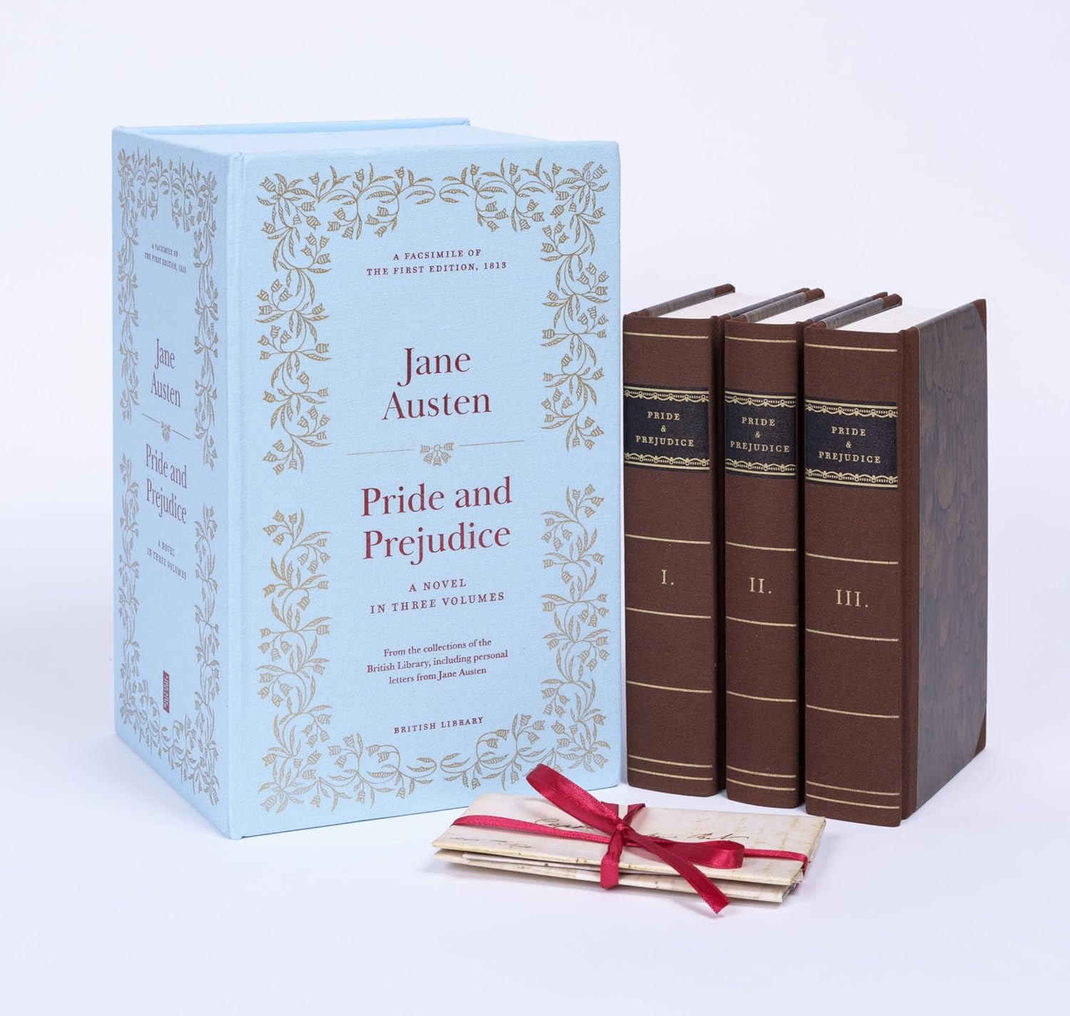 Jane Austen : Pride and Prejudice A Novel in Three Volumes - British Library Deluxe Facsimile of the First Edition 1813  