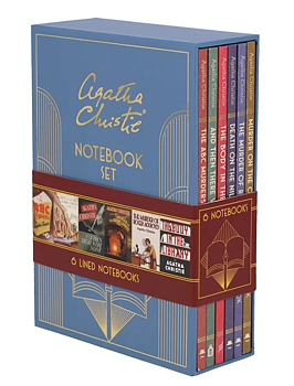Agatha Christie : Notebook Set - Box med sex linjerade skrivböcker A6