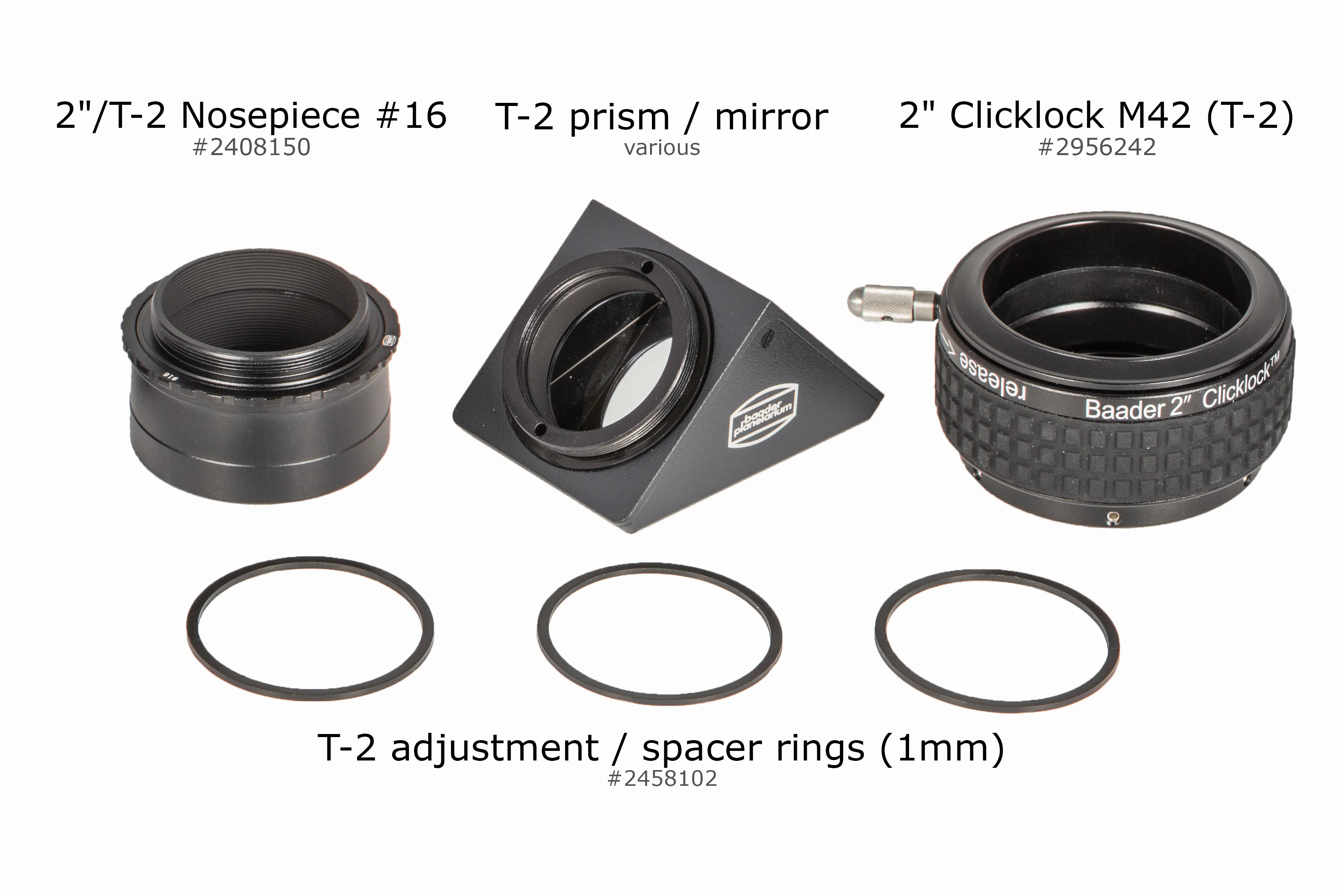BAADER 2" CLICKLOCK-KLÄMMA MED T2-GÄNGA - 3