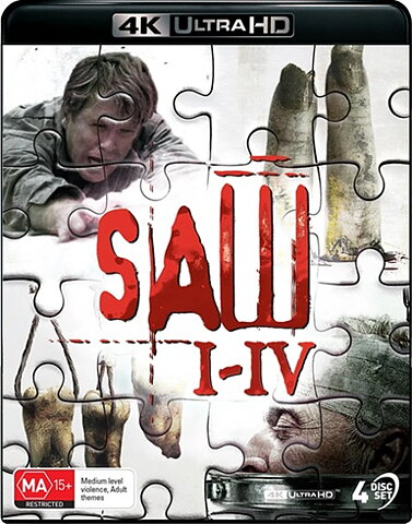 Saw I - IV (BLU-RAY 4K ULTRA HD)