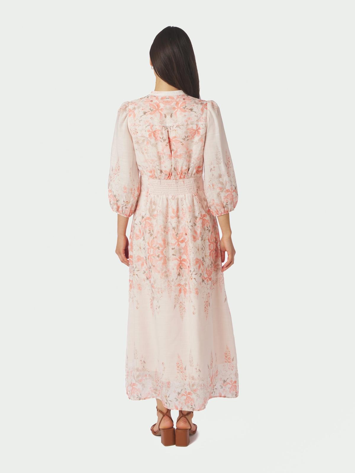 Neo Noir Stellar Blooming  Dress, Misty Rose - 4