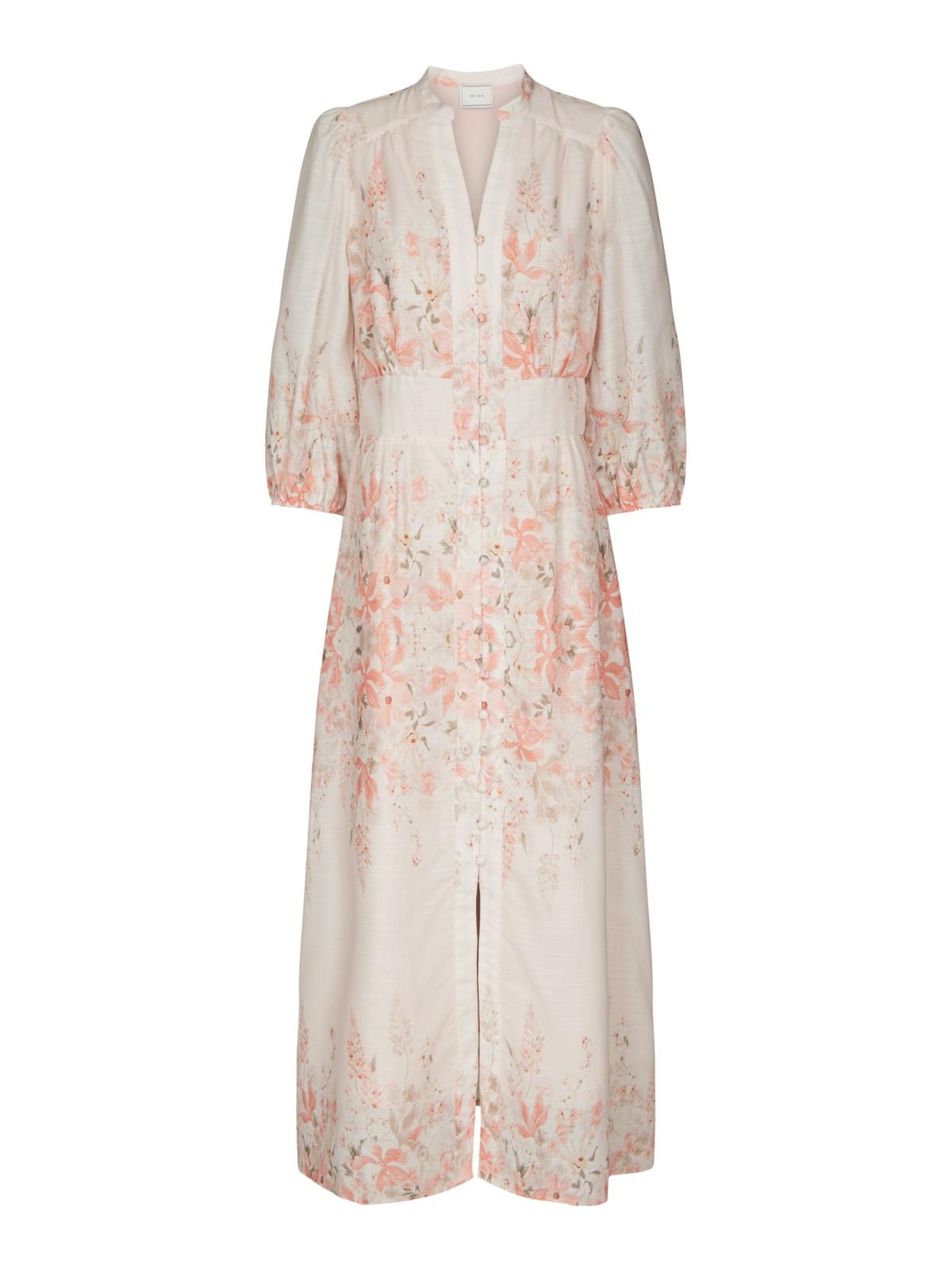 Neo Noir Stellar Blooming  Dress, Misty Rose