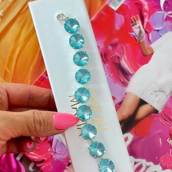 Armband Angelina Paradise Blue Lux Silver