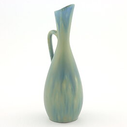 Carl-Harry Stålhane (SYE 1950s) Blue Vase with Swelling Base 19 cm (2)