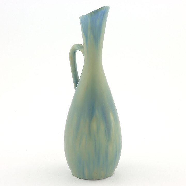 Carl-Harry Stålhane (SYE 1950s) Blue Vase with Swelling Base 19 cm (2)