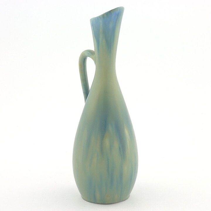 Carl-Harry Stålhane (SYE 1950s) Blue Vase with Swelling Base 19 cm (2)