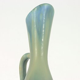 Carl-Harry Stålhane (SYE 1950s) Blue Vase with Swelling Base 19 cm (2)
