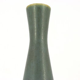 フロード・バーンセン　グリーンの細長いベース Vase (20cm)　1960年代
