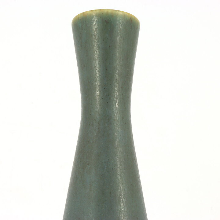 Frode Bahnsen (1960s) Green Hourglass Vase 20 cm
