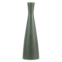 フロード・バーンセン　グリーンの細長いベース Vase (20cm)　1960年代