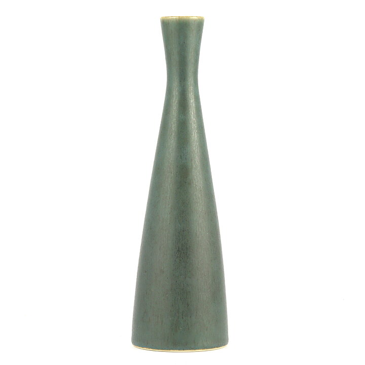 Frode Bahnsen (1960s) Green Hourglass Vase 20 cm