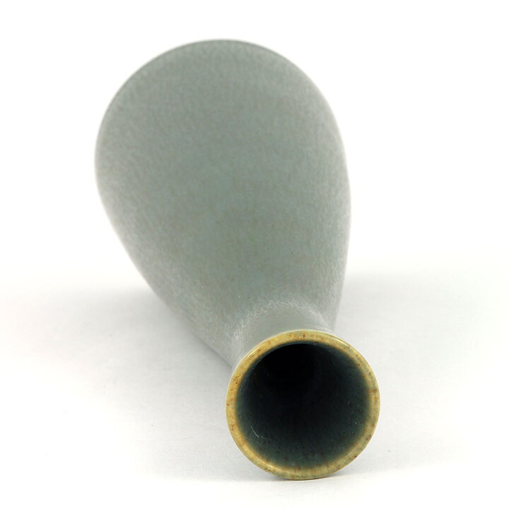 Frode Bahnsen (1960s) Green Hourglass Vase 20 cm