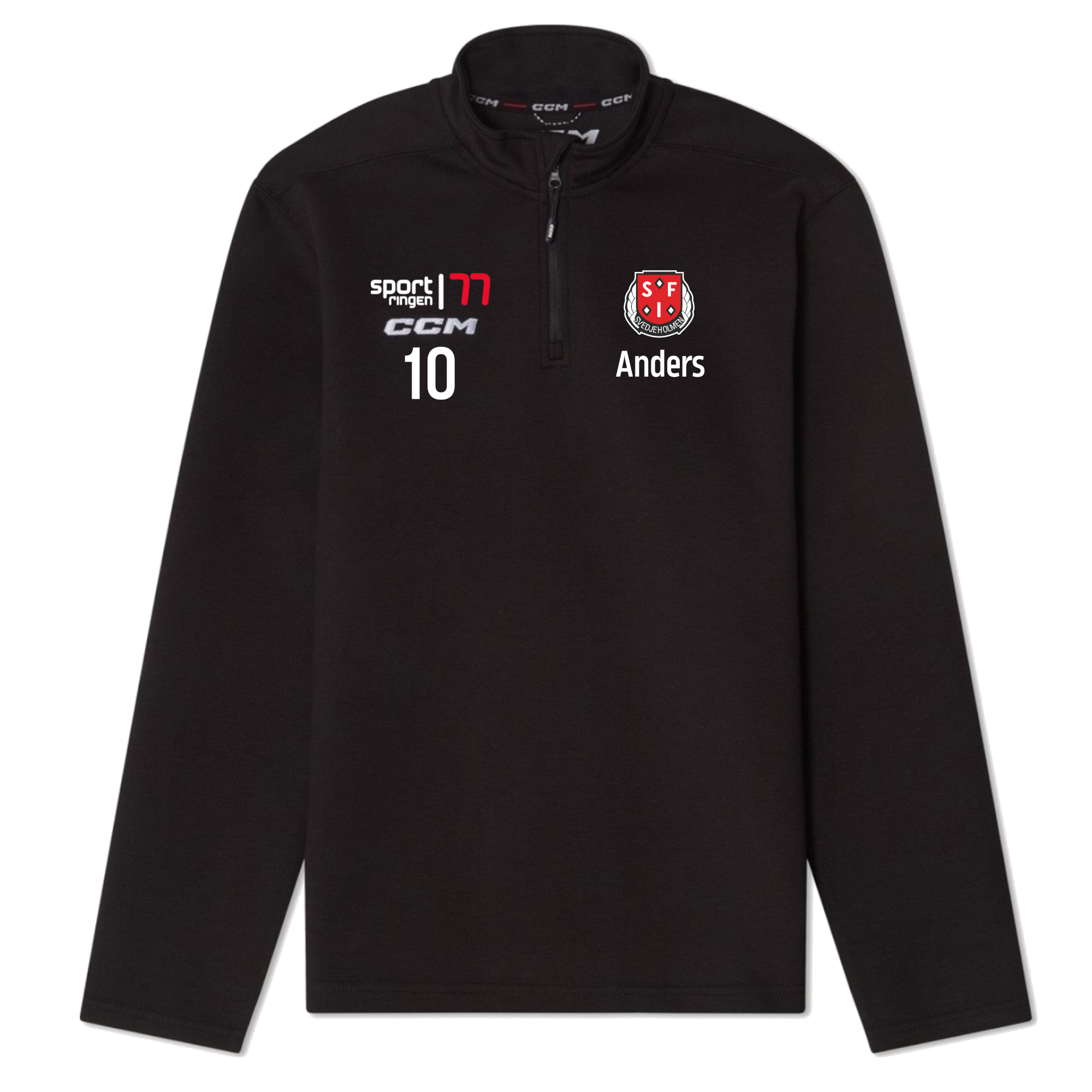 CCM Team Locker 1/4 Zip Tröja Junior (Svedjeholmen IF)