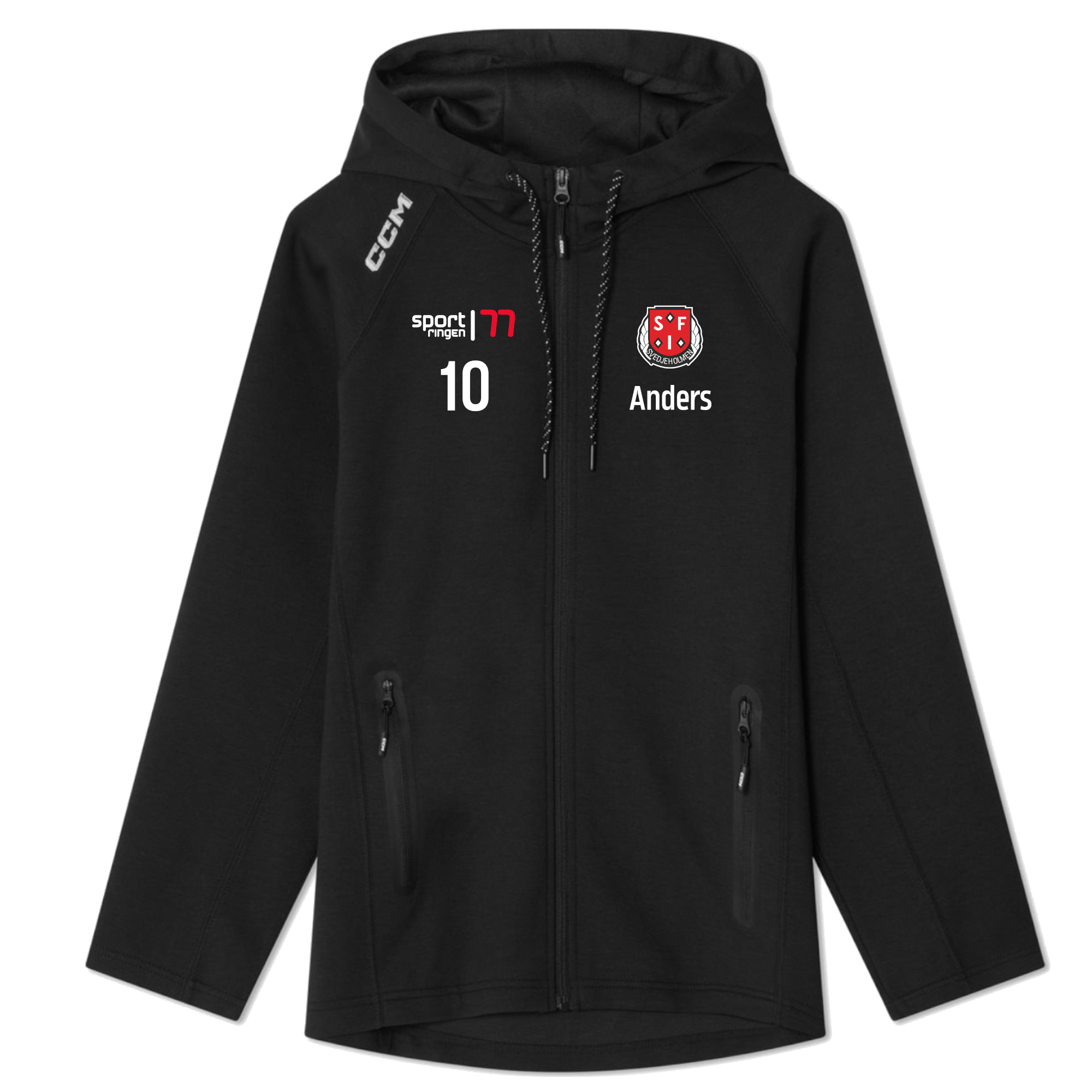 CCM Team Locker Zip Hoodie Junior (Svedjeholmen IF)