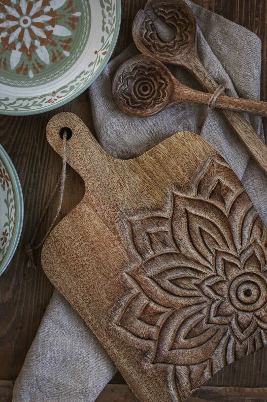 Majas Cutting Board Fleur Organic Low 35x24x2 cm