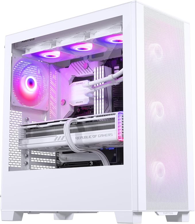 Aguma Gaming-PC White Edition (9800X3D/RX 9070) - Stationär dator