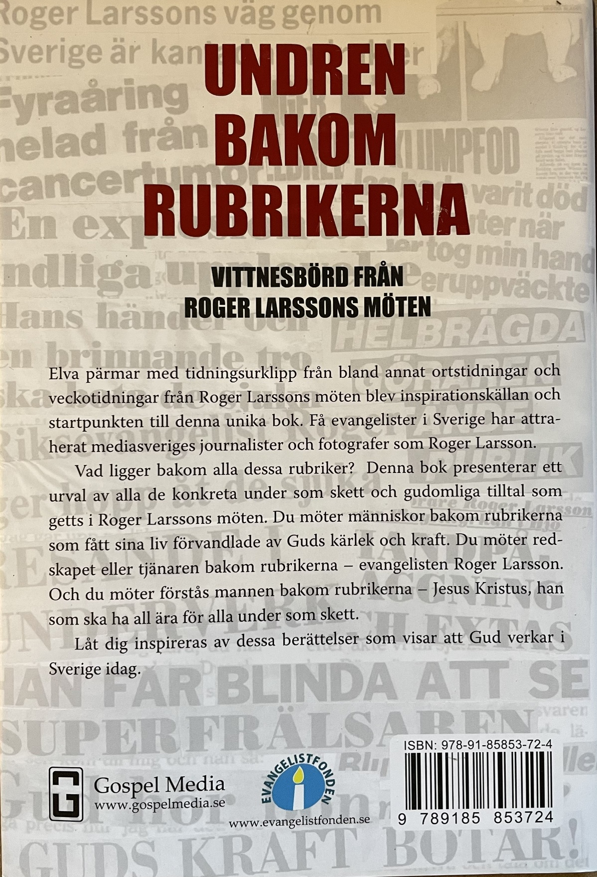 ROGER LARSSON - Undren bakom rubrikerna - 2