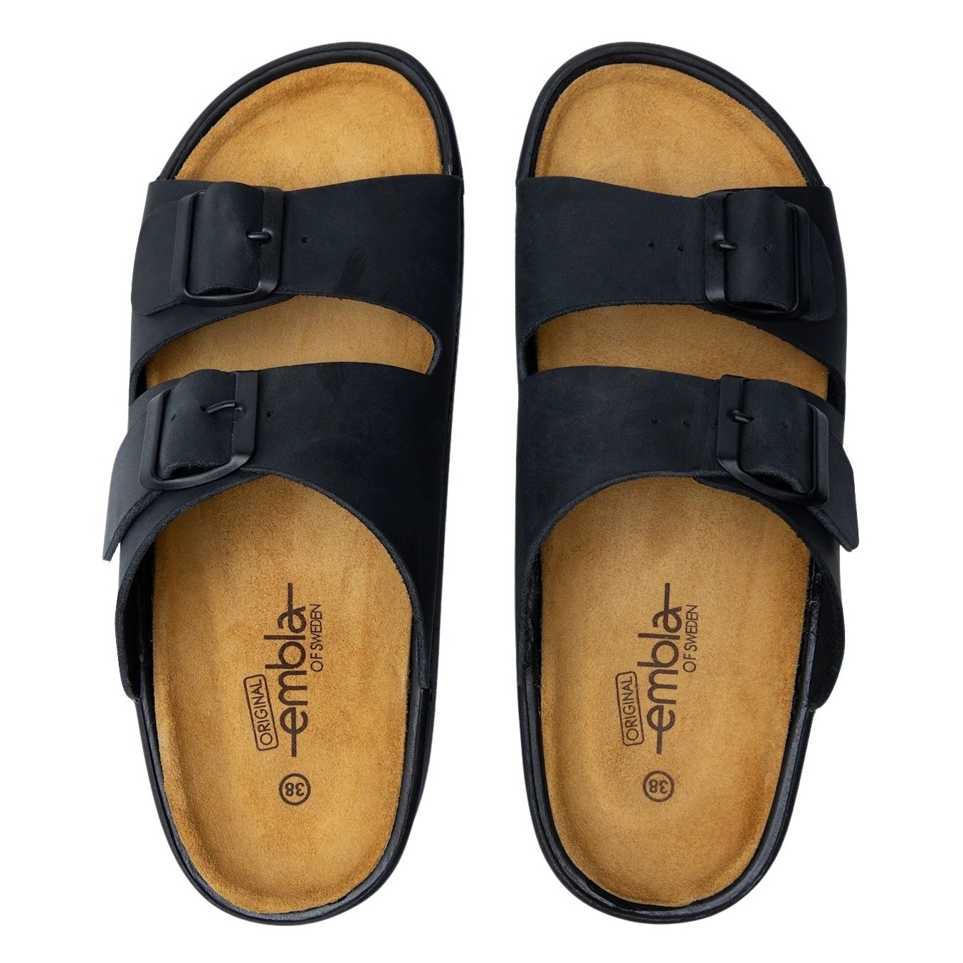 2650 Sandal Svart med utbytbar fotbädd - 2