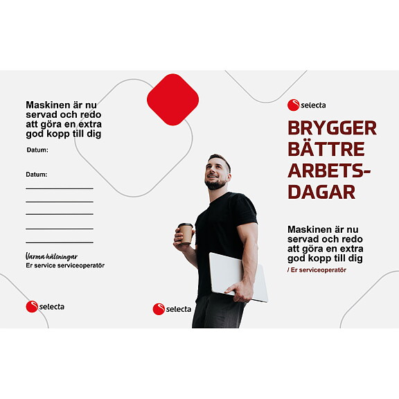 Bordryttare service Brygger Bättre Arbetsdagar i set om 50 ex.