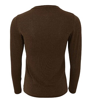 Glittertopp Faye Lurex - Chocolate