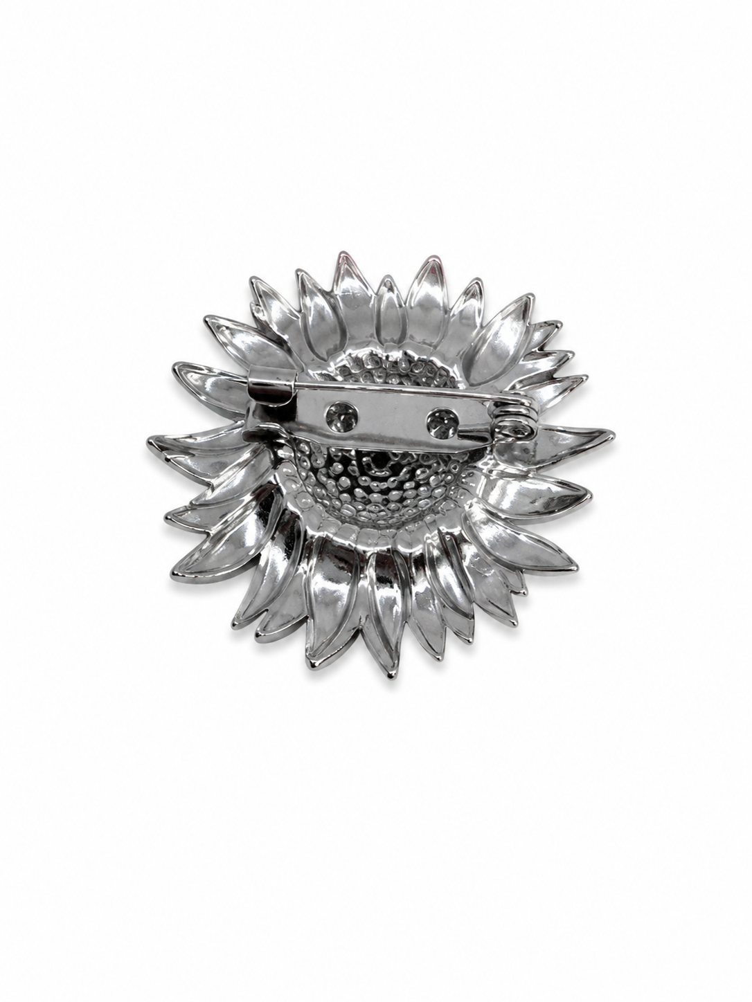 SUNFLOWER BROOCHE SILVER