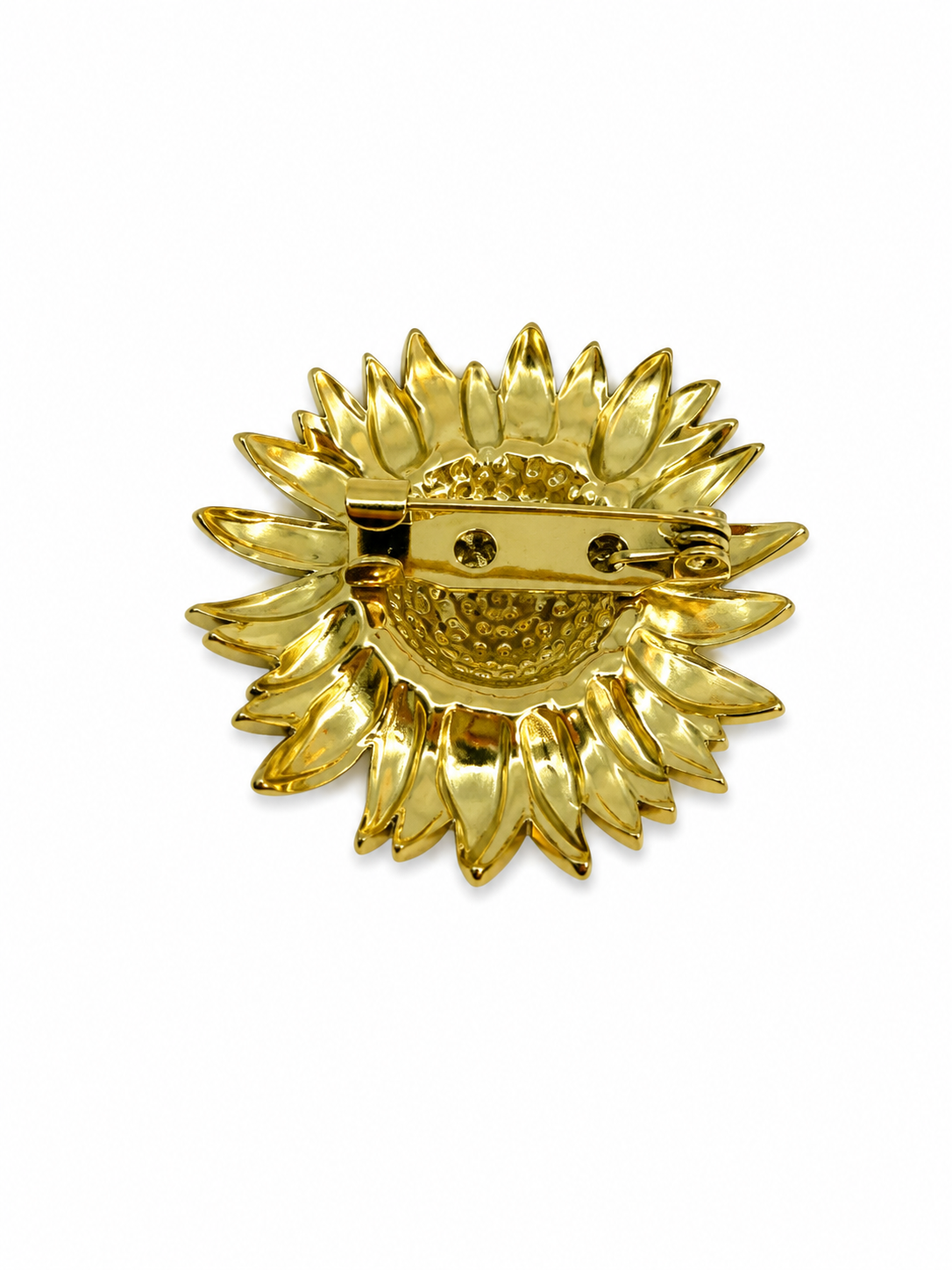 SUNFLOWER BROOCHE GOLD