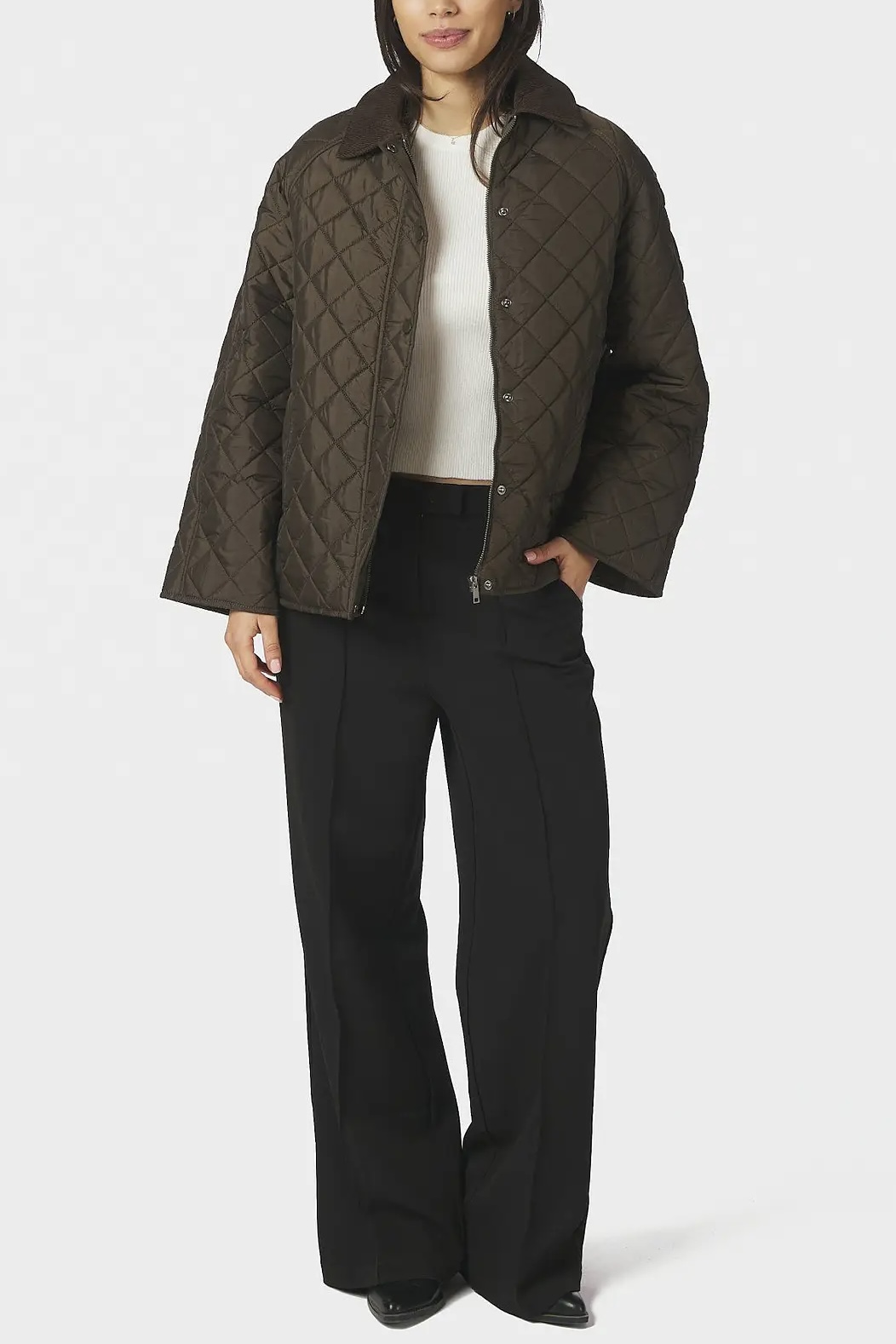 Neo Noir &nbsp;- Iva Quilt Jacket Khaki