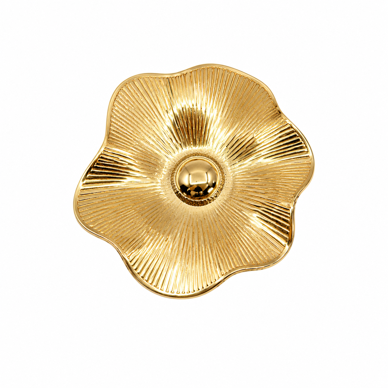 PEONY BROOCHE GOLD