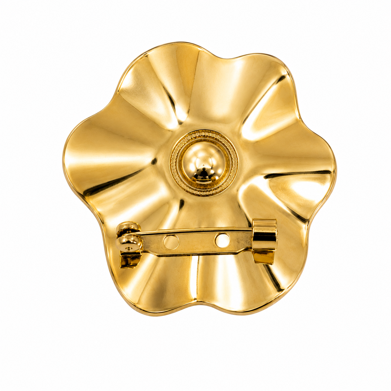 PEONY BROOCHE GOLD