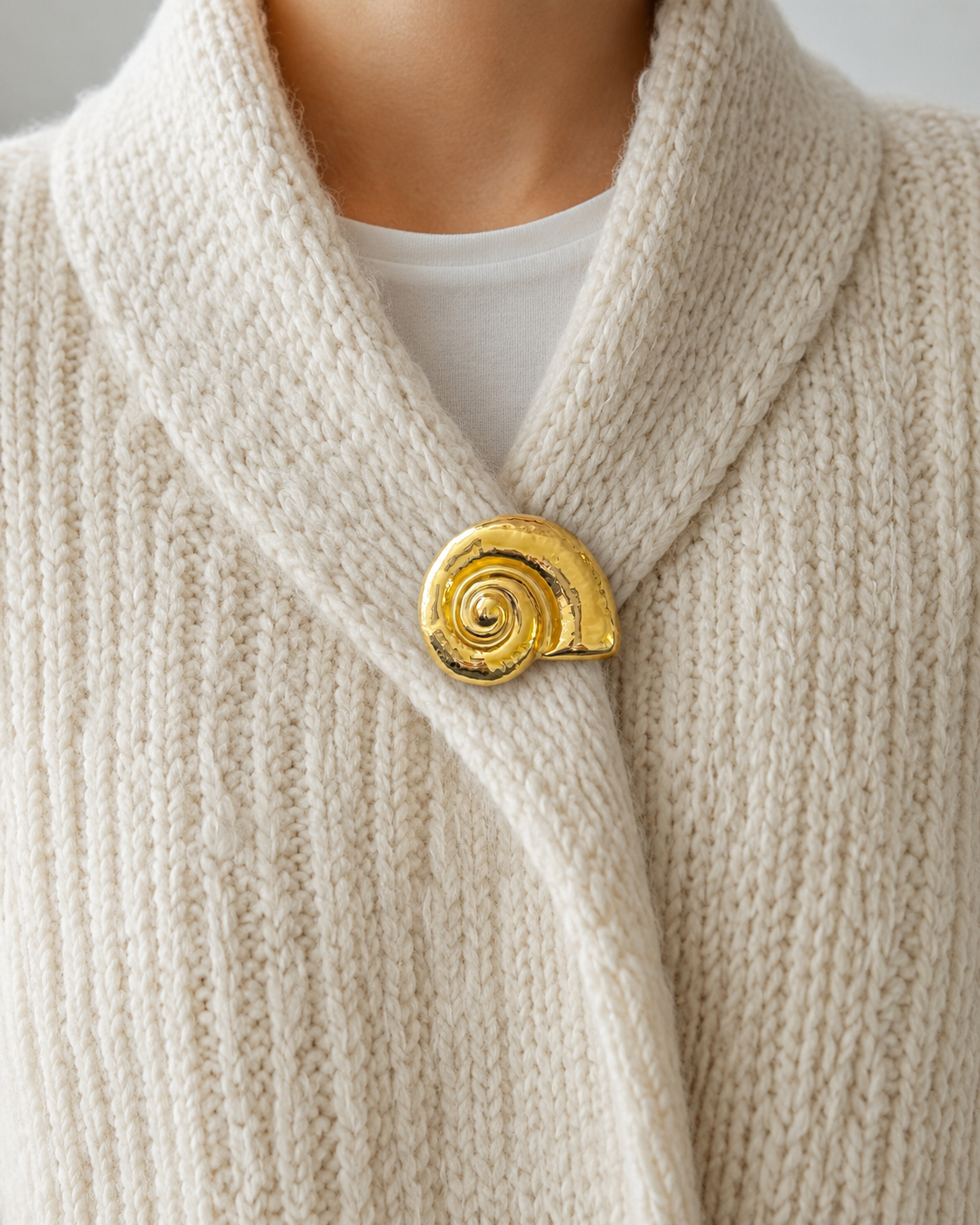 OCEAN BROOCHE GOLD - 3