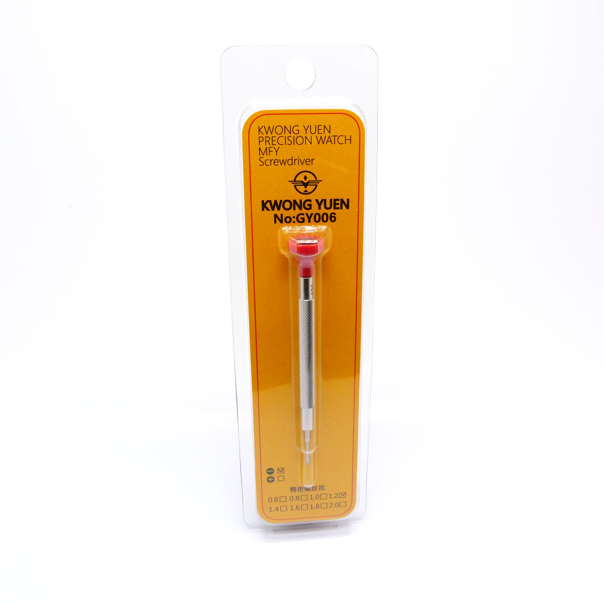 Kwong Yuen skruvmejsel 1,2 mm (Röd)