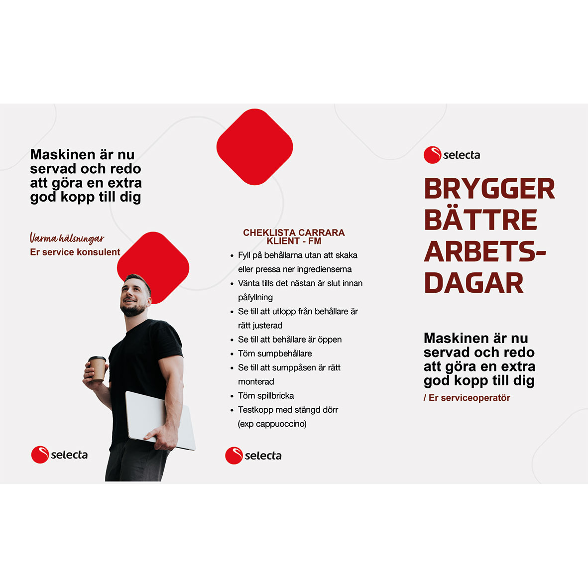 Bordsryttare Carrara Klient i set om 50 st.
