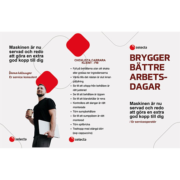 Bordsryttare Carrara Klient-FM i set om 50 st