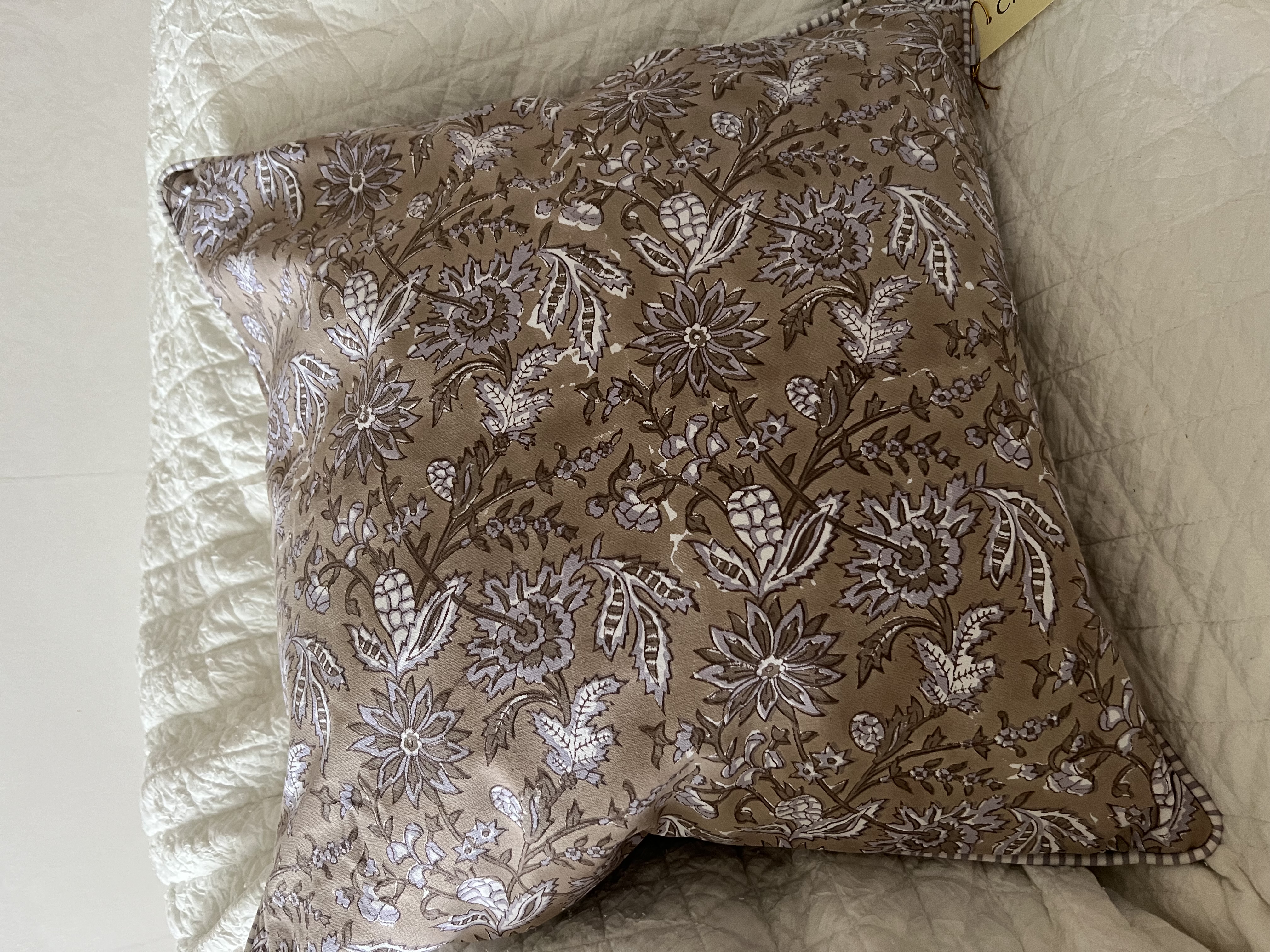 KUDDFODRAL INDIAN SUMMER BEIGE/LAVENDER