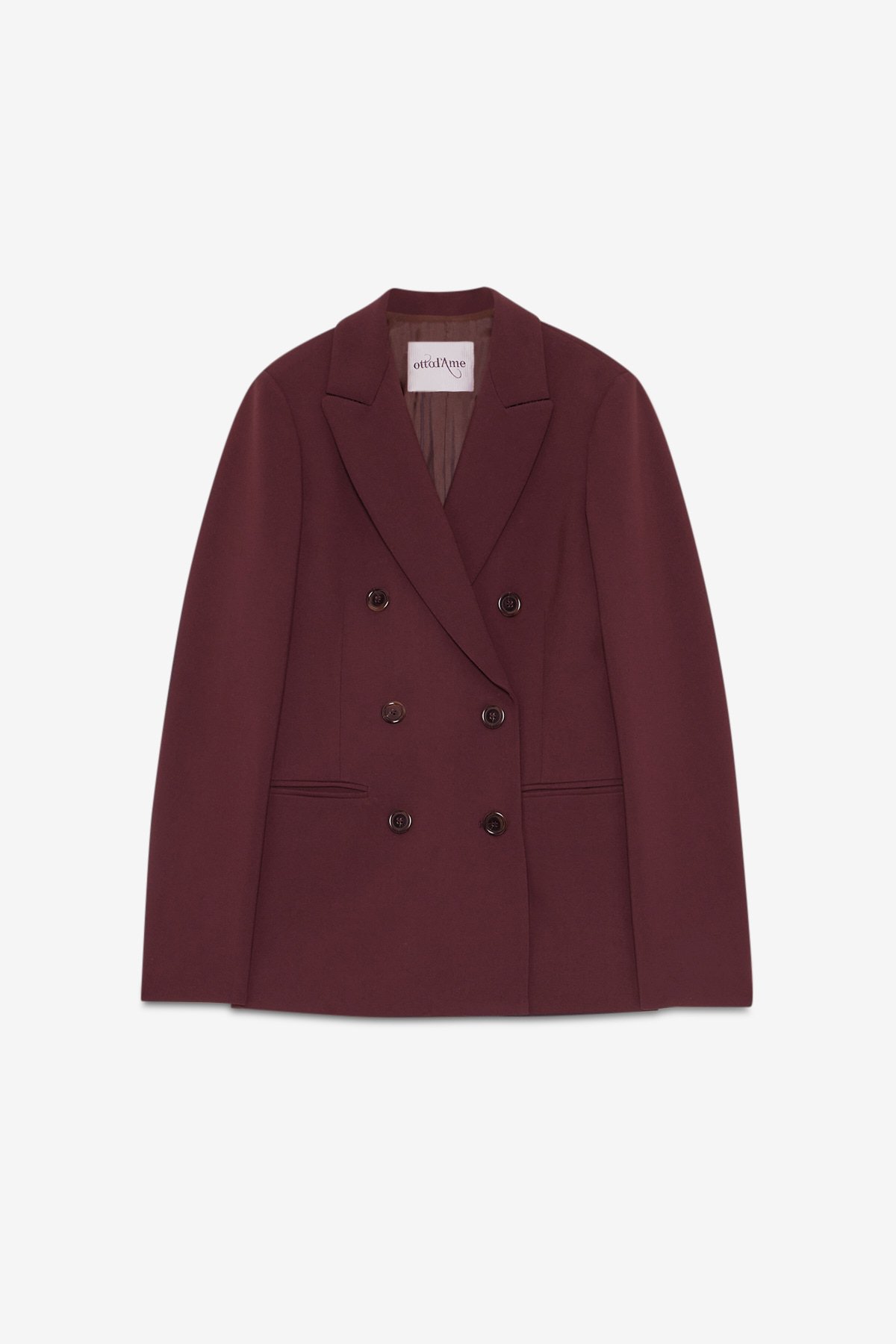 OttodÁme - Double Breasted Jacket Aubergine - 5