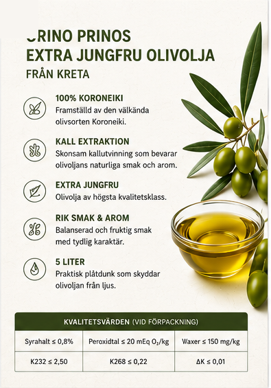 PRINOS Extra Jungfrau Olivolja 750ml – Kreta - 6