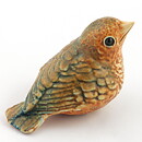 Poul Hauch Carlsen (1960s) Rounded Bird in Earthy Colors 8 cm