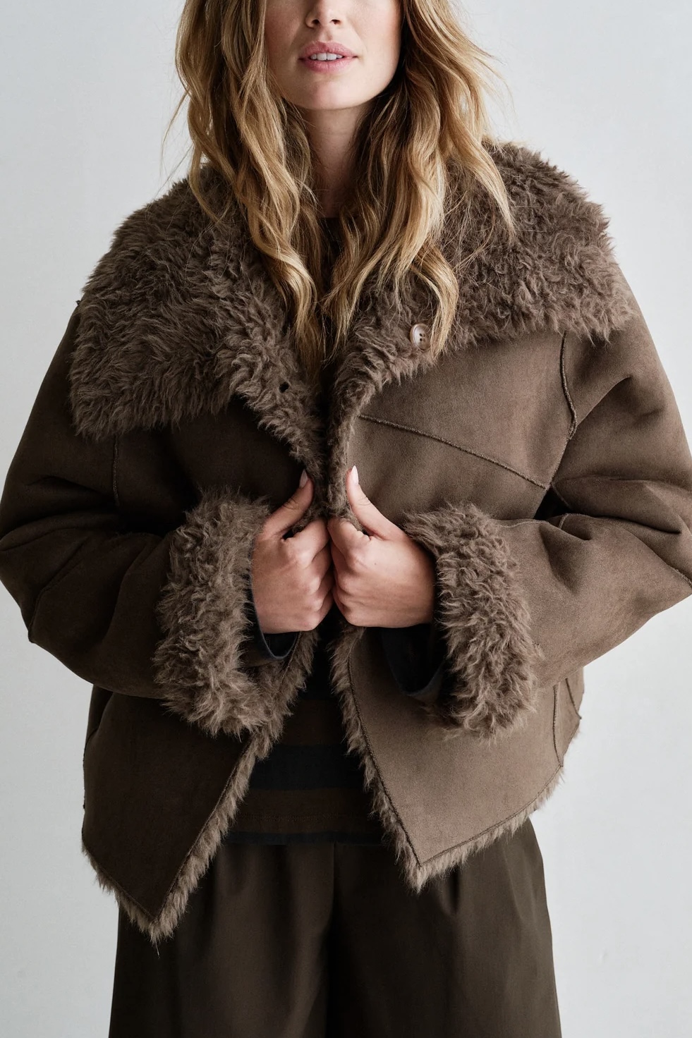 Penn & Ink NY  - Reversable Coat Tabac