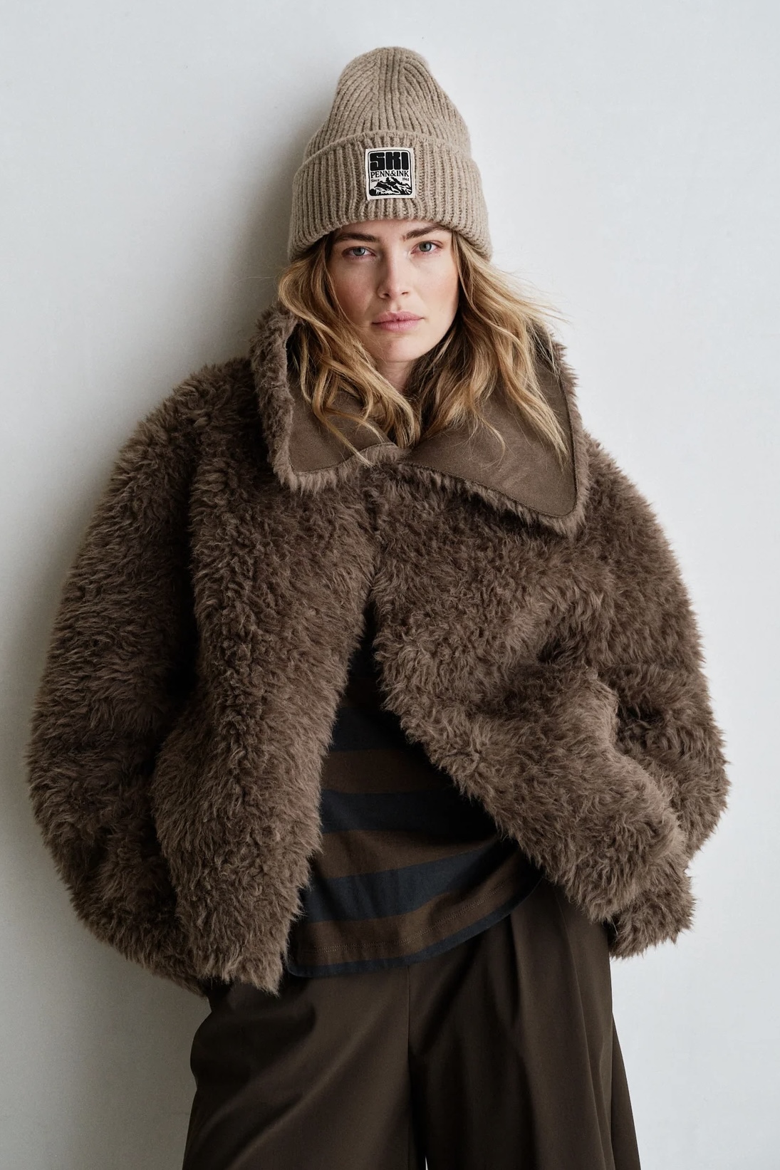 Penn & Ink NY  - Reversable Coat Tabac - 5